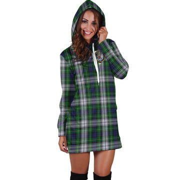 Forbes Dress Tartan Hoodie Dress with Family Crest