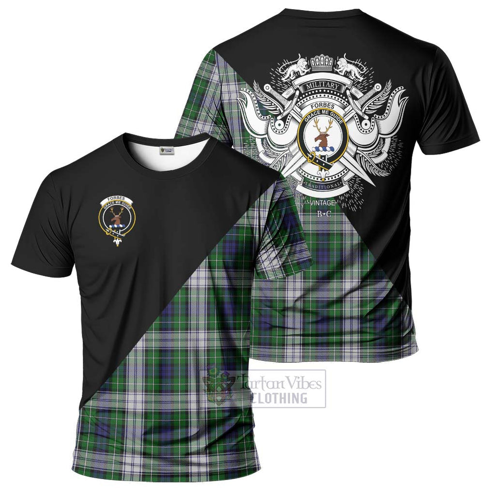 Forbes Dress Tartan T-Shirt with Family Crest and Military Logo Style Kid's Shirt - Tartanvibesclothing Shop