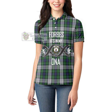 Forbes Dress Tartan Women's Polo Shirt with Family Crest DNA In Me Style