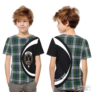 Forbes Dress Tartan Kid T-Shirt with Family Crest Circle Style