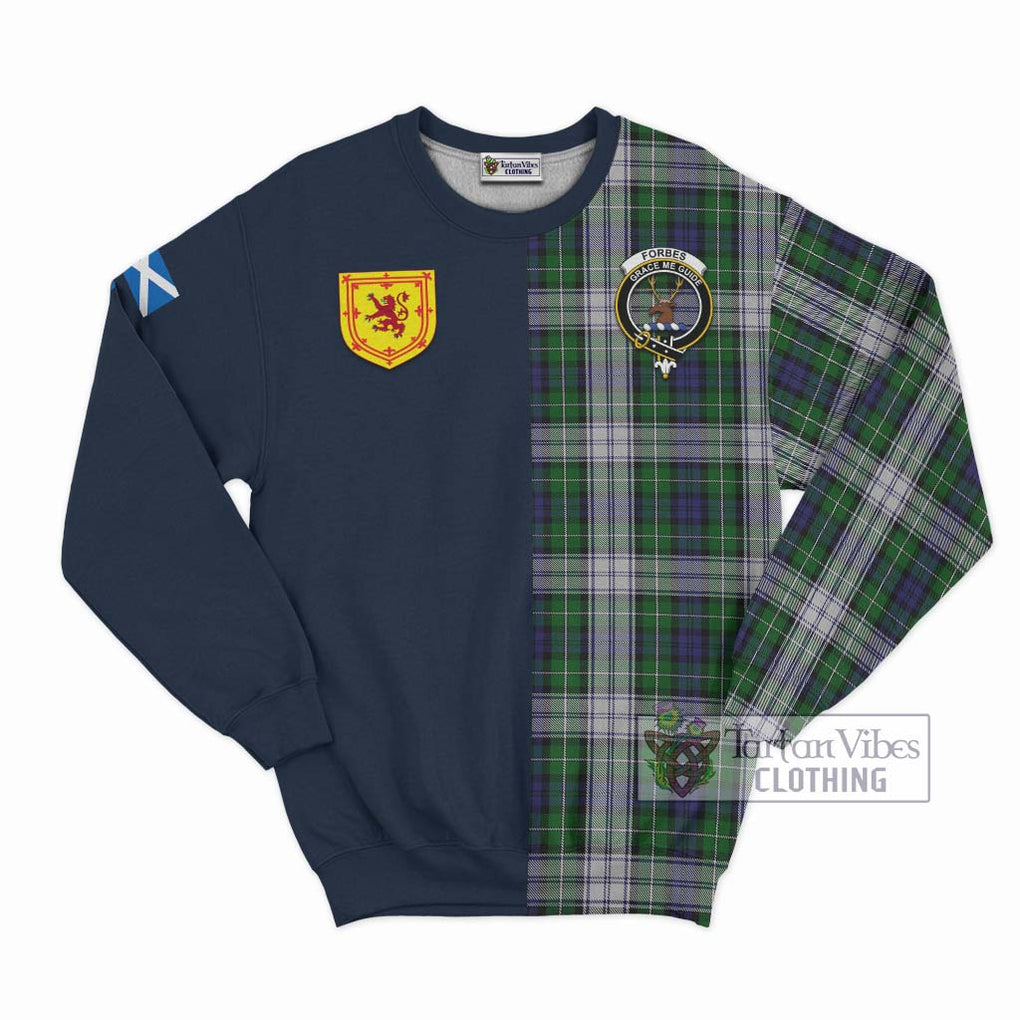 Tartan Vibes Clothing Forbes Dress Tartan Sweatshirt with Scottish Lion Royal Arm Half Style