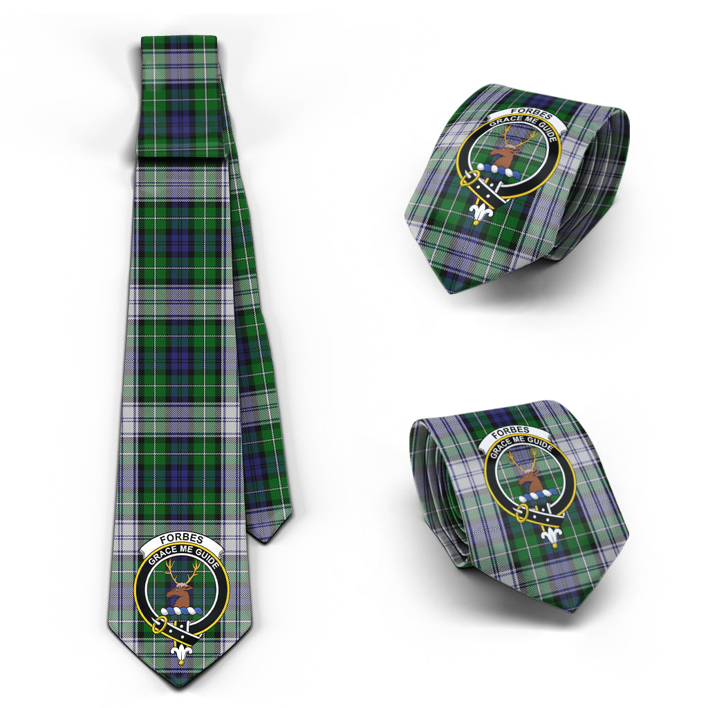 Forbes Dress Tartan Classic Necktie with Family Crest Necktie One Size - Tartan Vibes Clothing