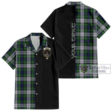 Forbes Dress Tartan Short Sleeve Button Shirt with Family Crest and Half Of Me Style