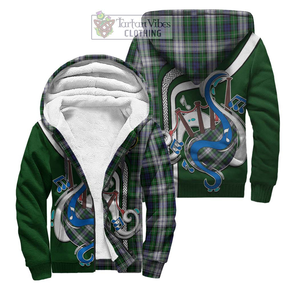 Forbes Dress Tartan Sherpa Hoodie with Epic Bagpipe Style Unisex S - Tartanvibesclothing Shop