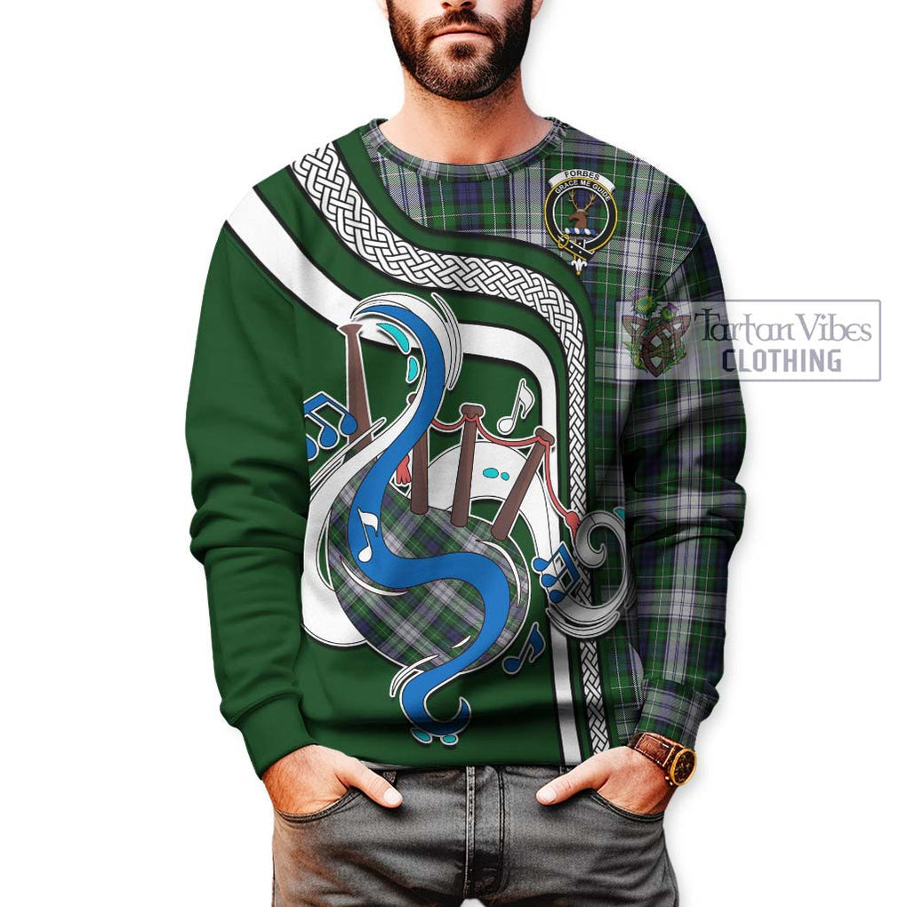 Forbes Dress Tartan Sweatshirt with Epic Bagpipe Style Unisex - Tartanvibesclothing Shop