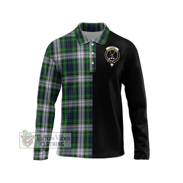 Forbes Dress Tartan Long Sleeve Polo Shirt with Family Crest and Half Of Me Style