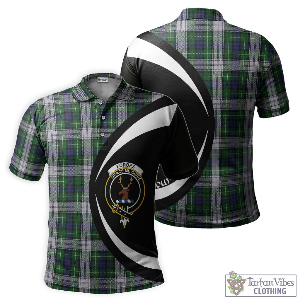 Forbes Dress Tartan Men's Polo Shirt with Family Crest Circle Style Kid - Tartan Vibes Clothing