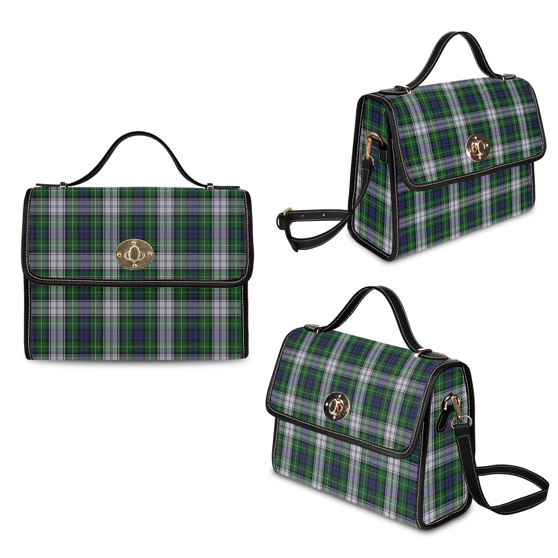 forbes-dress-tartan-leather-strap-waterproof-canvas-bag