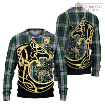 Forbes Dress Tartan Ugly Sweater with Family Crest Celtic Wolf Style