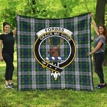 Forbes Dress Tartan Quilt with Family Crest