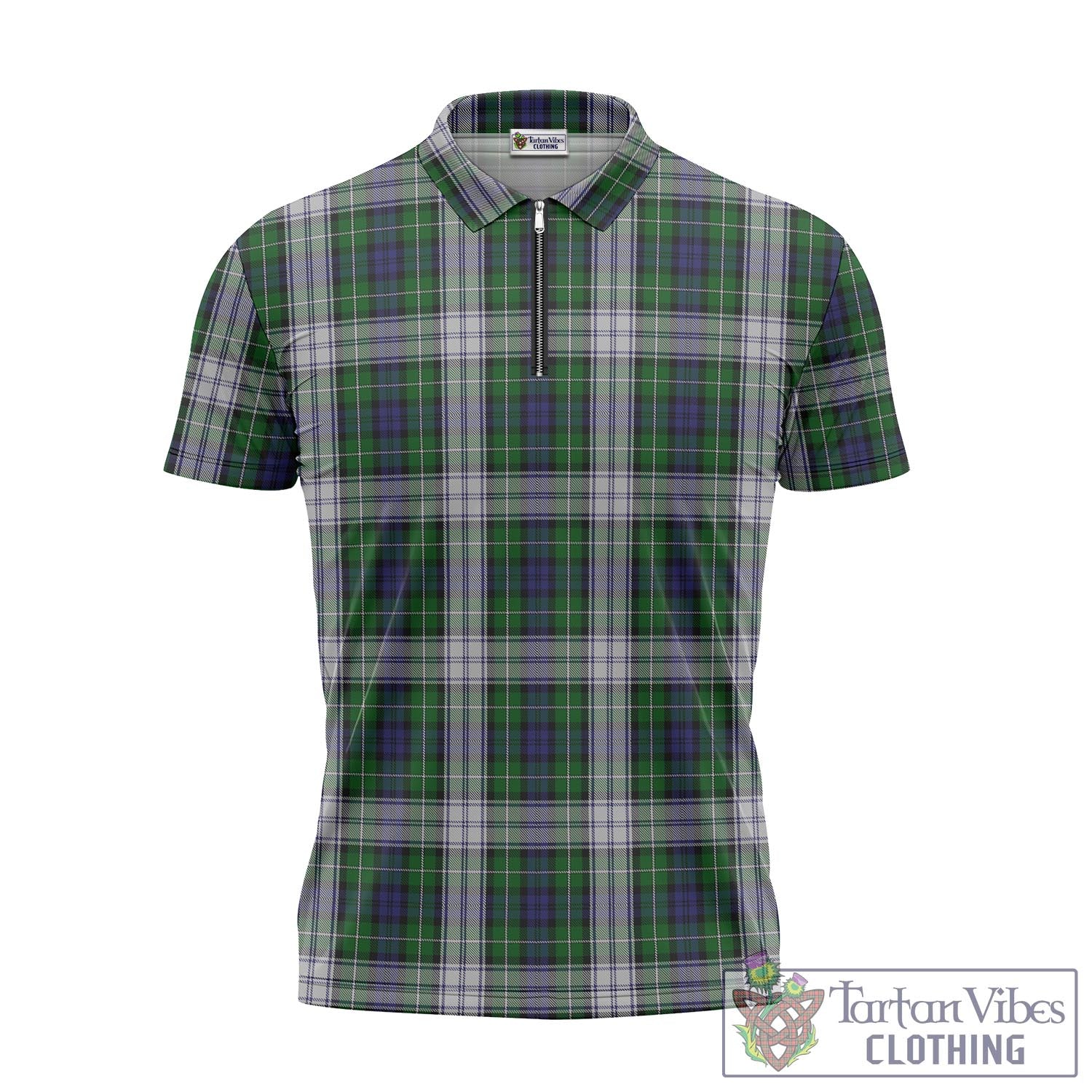 Tartan Vibes Clothing Forbes Dress Tartan Zipper Polo Shirt