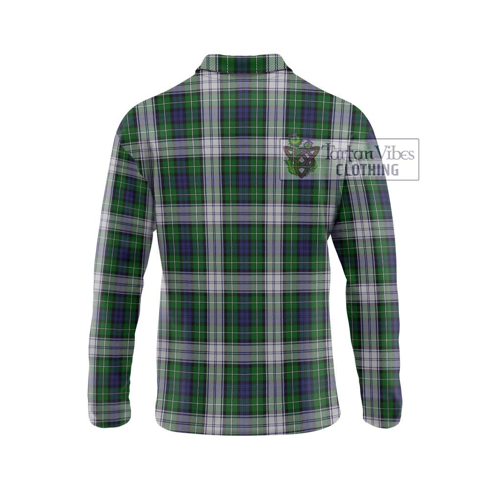 Forbes Dress Tartan Long Sleeve Polo Shirt with Family Crest DNA In Me Style - Tartanvibesclothing Shop