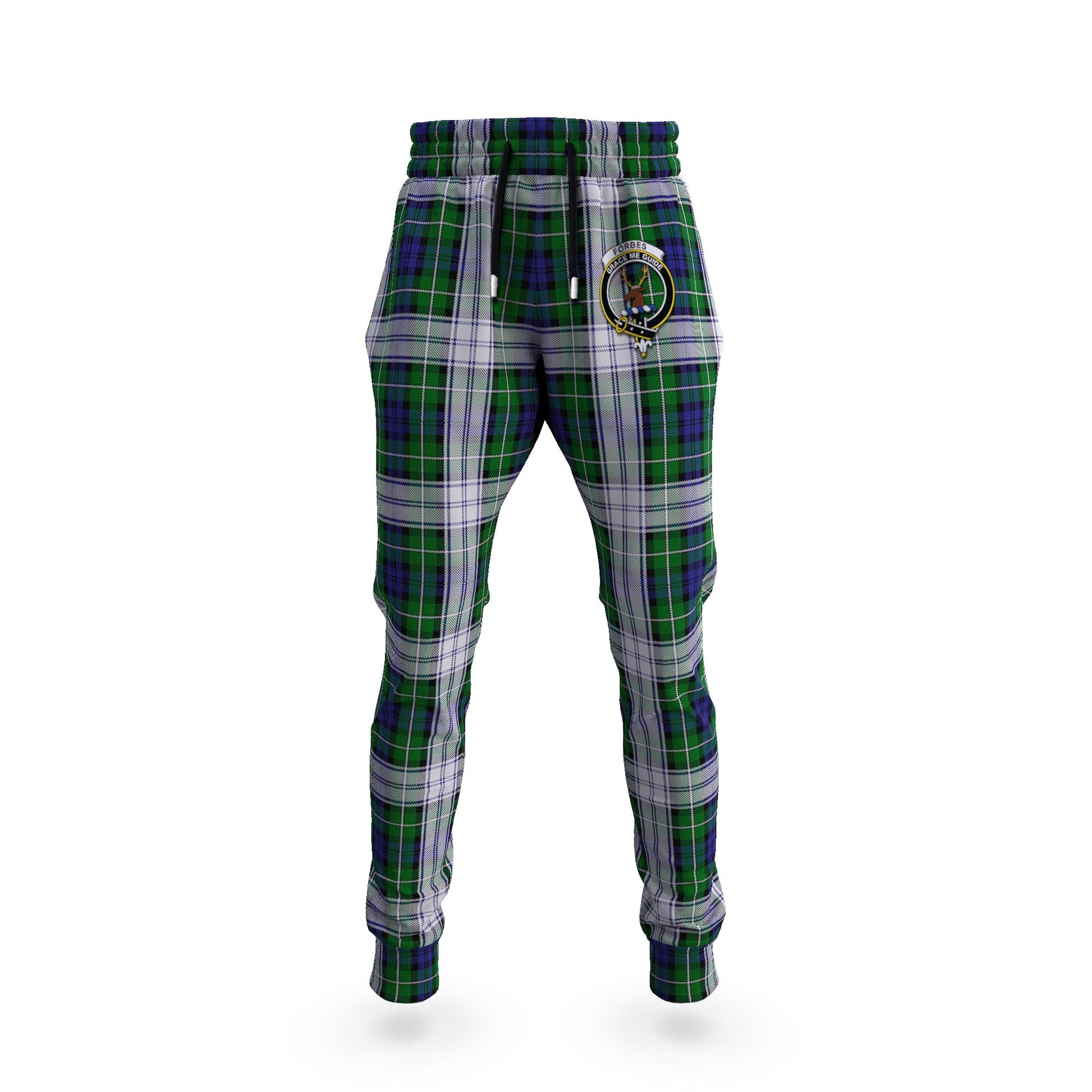 Forbes Dress Tartan Joggers Pants with Family Crest 5XL - Tartan Vibes Clothing