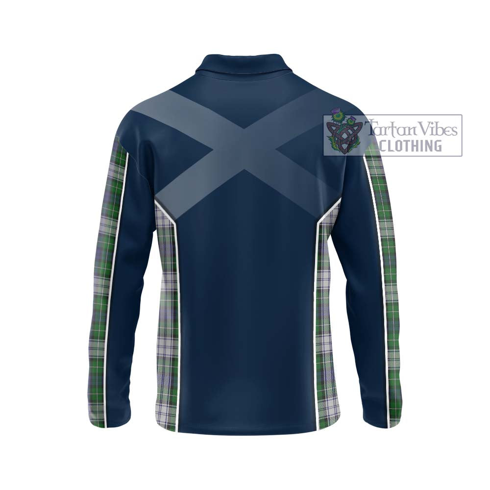 Forbes Dress Tartan Long Sleeve Polo Shirt with Family Crest and Lion Rampant Vibes Sport Style - Tartan Vibes Clothing