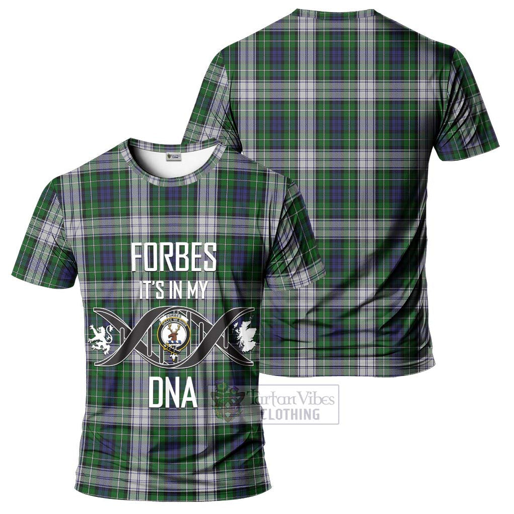 Forbes Dress Tartan T-Shirt with Family Crest DNA In Me Style - Tartan Vibes Clothing