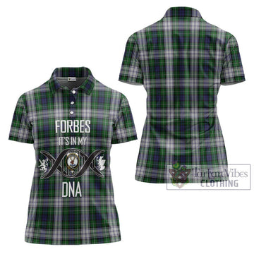 Forbes Dress Tartan Women's Polo Shirt with Family Crest DNA In Me Style