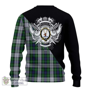 Forbes Dress Tartan Ugly Sweater with Family Crest and Military Logo Style