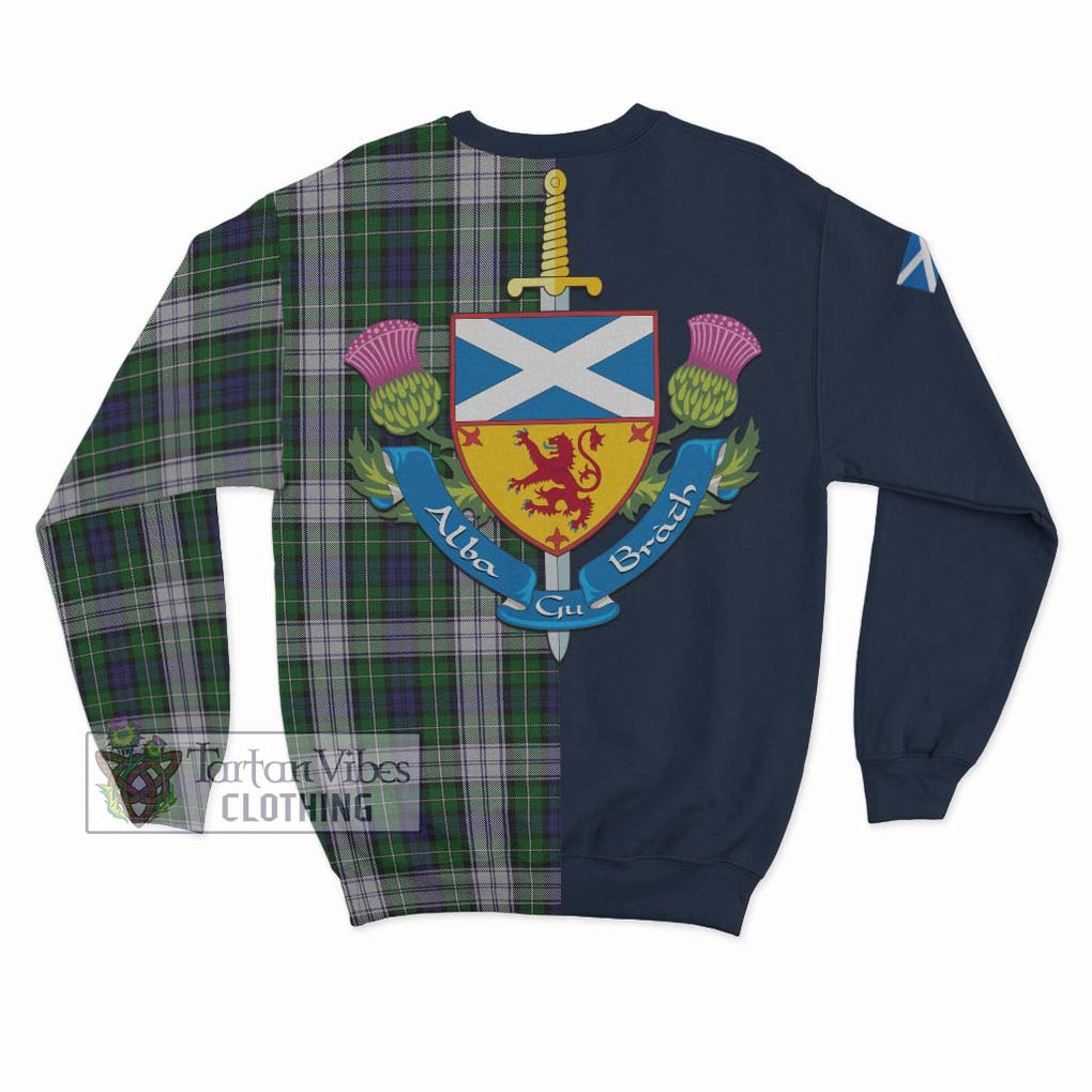 Tartan Vibes Clothing Forbes Dress Tartan Sweatshirt with Scottish Lion Royal Arm Half Style