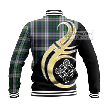 Forbes Dress Tartan Baseball Jacket with Family Crest and Celtic Symbol Style