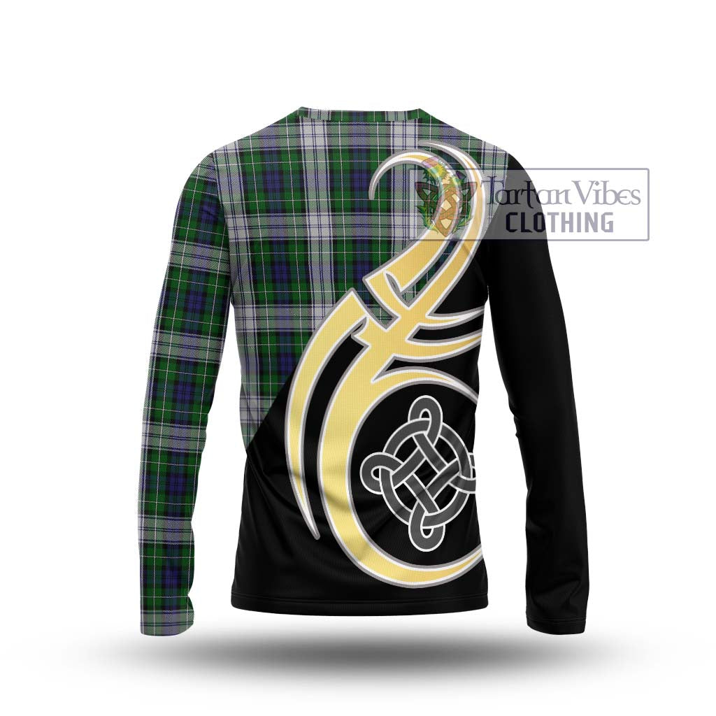 Forbes Dress Tartan Long Sleeve T-Shirt with Family Crest and Celtic Symbol Style - Tartan Vibes Clothing