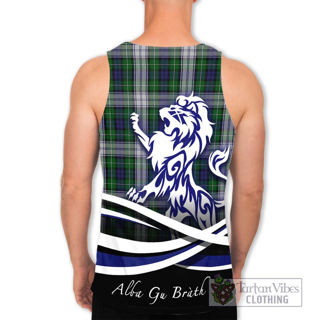 Forbes Dress Tartan Men's Tank Top with Alba Gu Brath Regal Lion Emblem - Tartanvibesclothing Shop