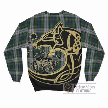 Forbes Dress Tartan Sweatshirt with Family Crest Celtic Wolf Style