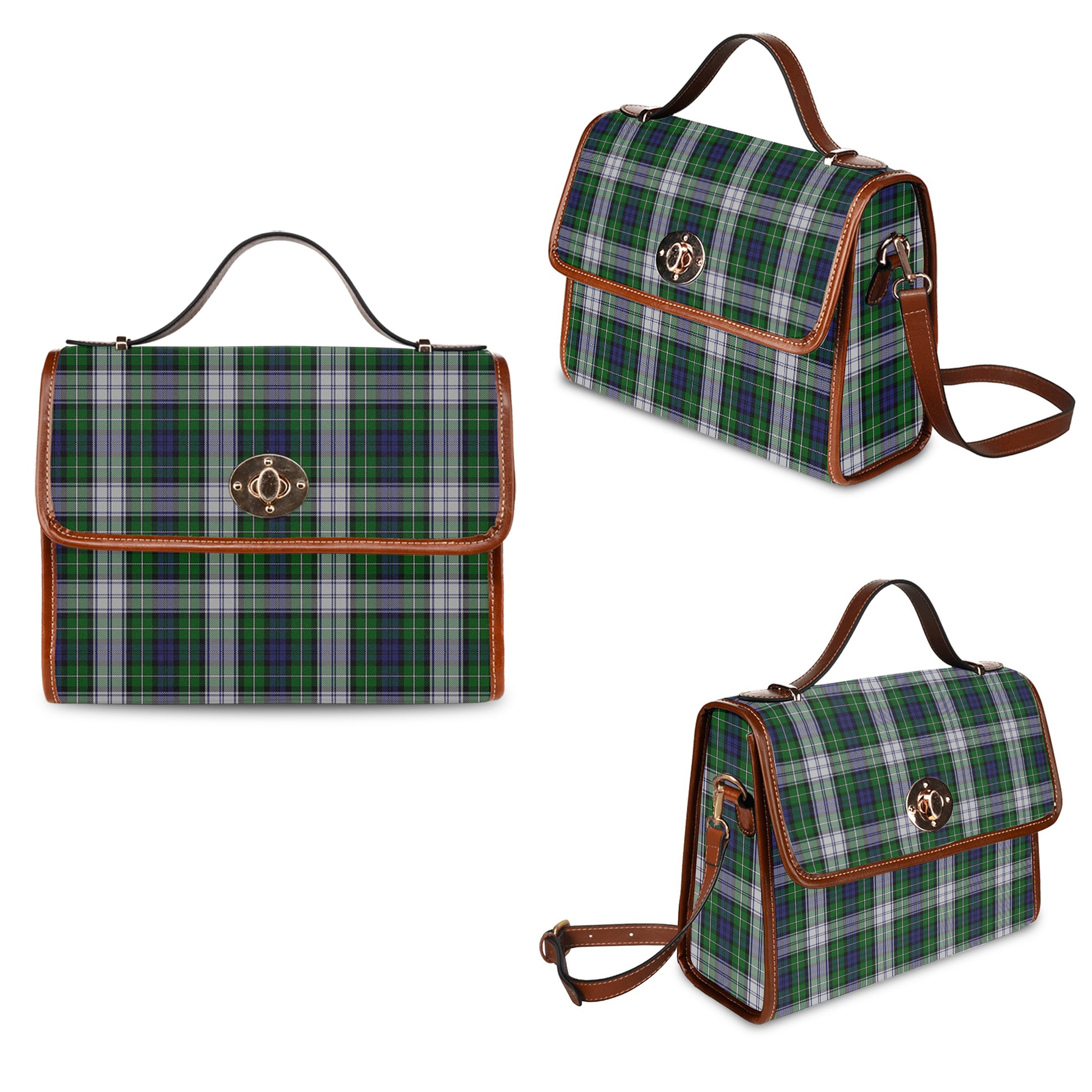 forbes-dress-tartan-leather-strap-waterproof-canvas-bag