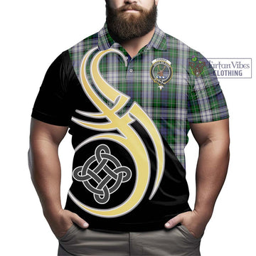 Forbes Dress Tartan Polo Shirt with Family Crest and Celtic Symbol Style