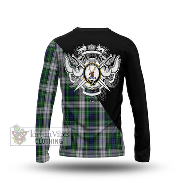 Forbes Dress Tartan Long Sleeve T-Shirt with Family Crest and Military Logo Style