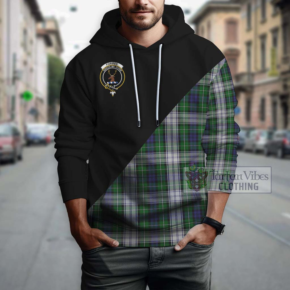 Forbes Dress Tartan Hoodie with Family Crest and Military Logo Style - Tartanvibesclothing Shop