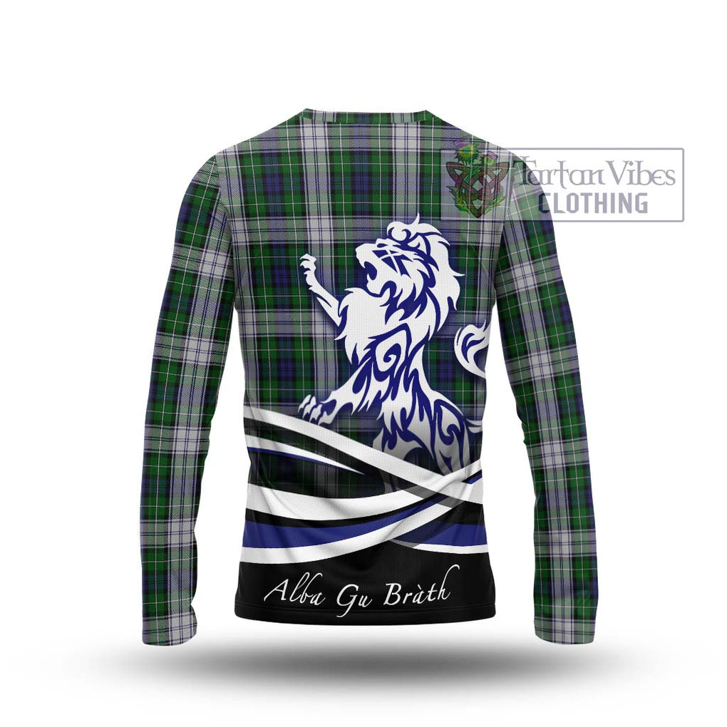 Forbes Dress Tartan Long Sleeve T-Shirt with Alba Gu Brath Regal Lion Emblem - Tartanvibesclothing Shop