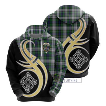 Forbes Dress Tartan Hoodie with Family Crest and Celtic Symbol Style