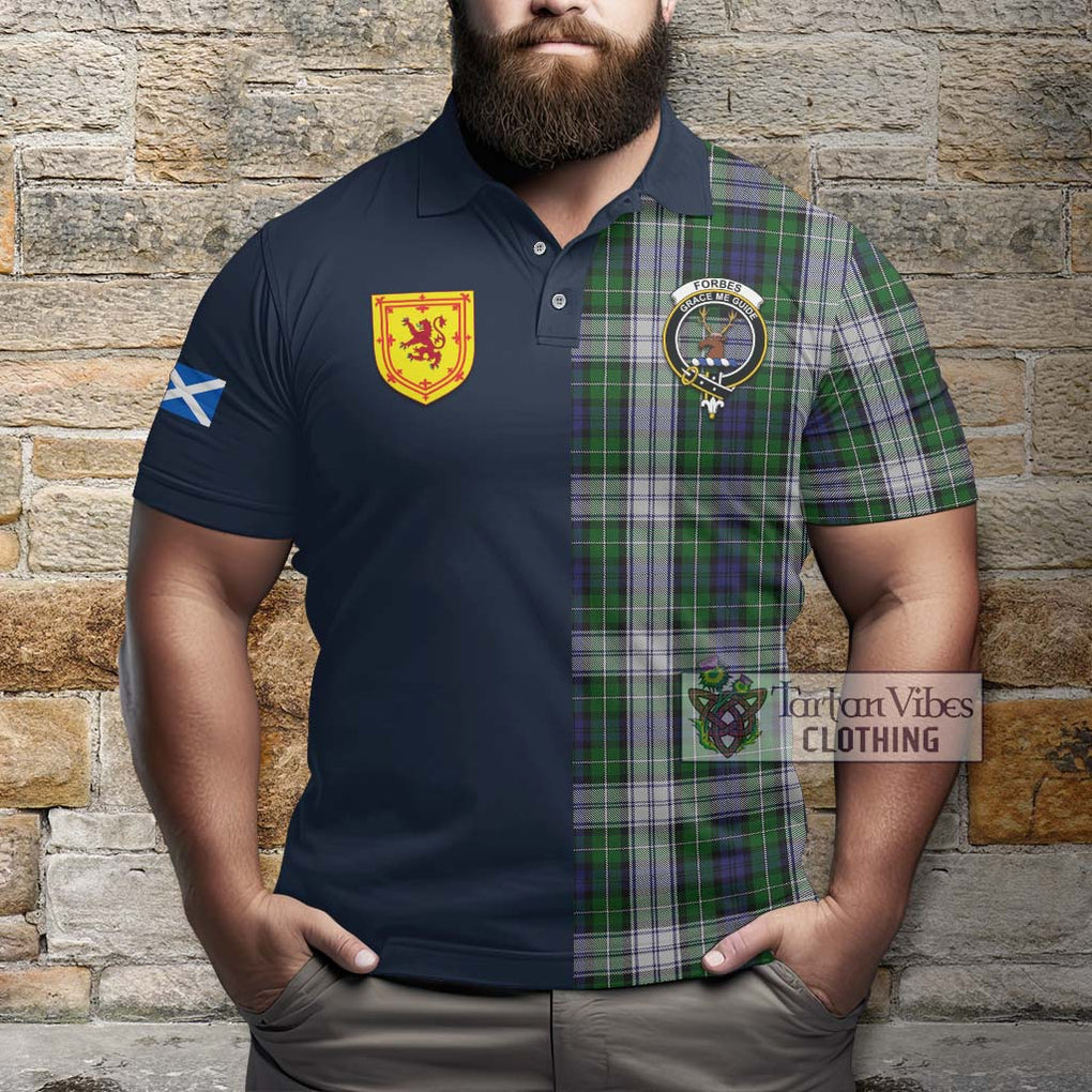 Tartan Vibes Clothing Forbes Dress Tartan Polo Shirt with Scottish Lion Royal Arm Half Style