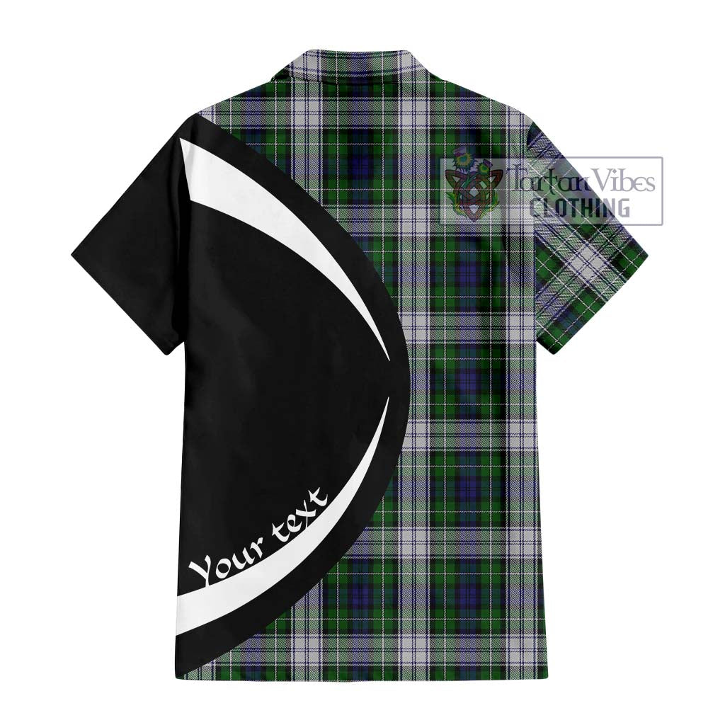 Forbes Dress Tartan Short Sleeve Button Up with Family Crest Circle Style - Tartan Vibes Clothing