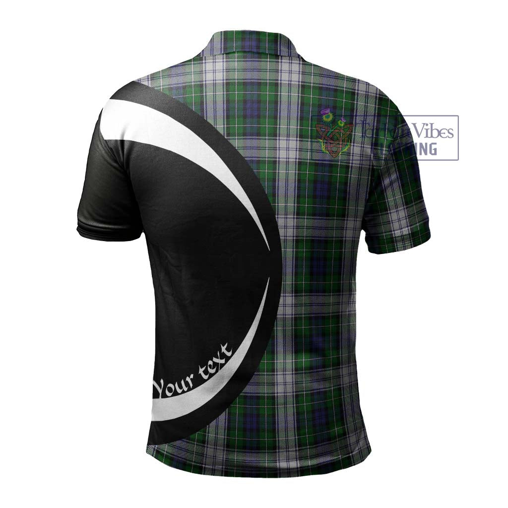 Forbes Dress Tartan Men's Polo Shirt with Family Crest Circle Style - Tartan Vibes Clothing