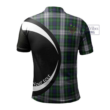 Forbes Dress Tartan Men's Polo Shirt with Family Crest Circle Style