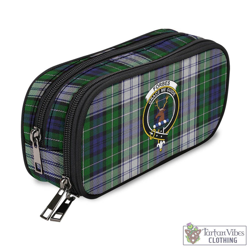 Tartan Vibes Clothing Forbes Dress Tartan Pen and Pencil Case with Family Crest