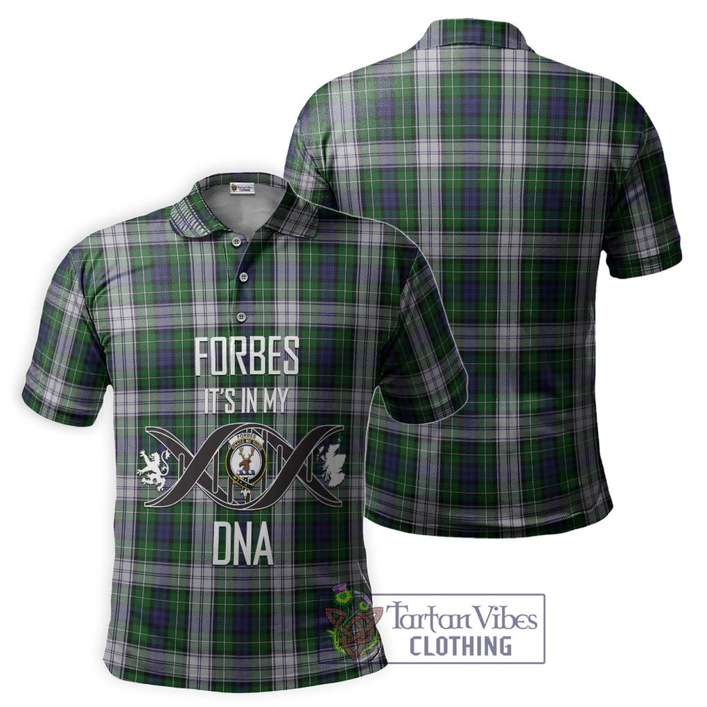 Forbes Dress Tartan Polo Shirt with Family Crest DNA In Me Style - Tartanvibesclothing Shop