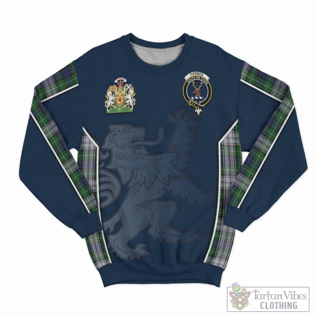 Tartan Vibes Clothing Forbes Dress Tartan Sweater with Family Crest and Lion Rampant Vibes Sport Style