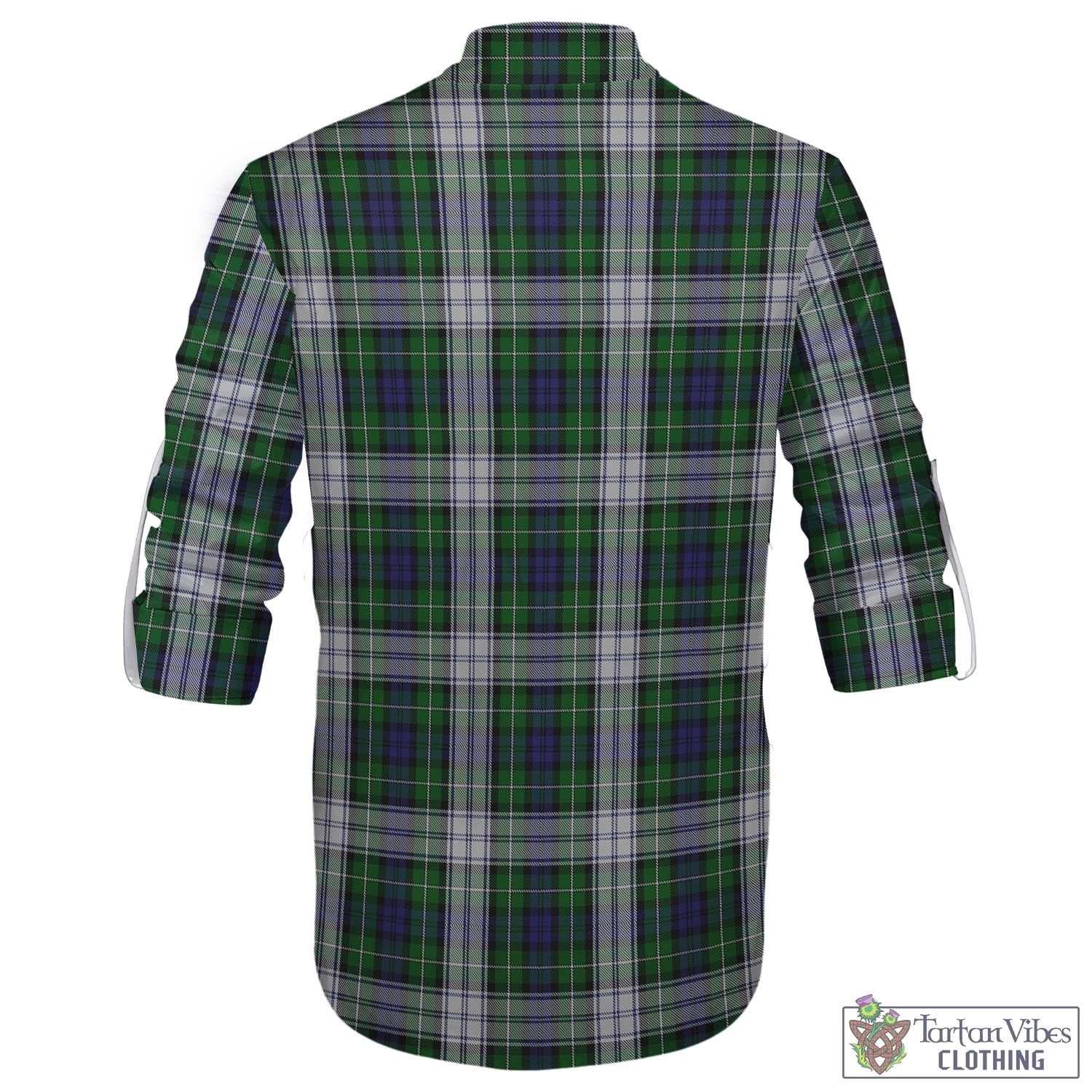 Tartan Vibes Clothing Forbes Dress Tartan Men's Scottish Traditional Jacobite Ghillie Kilt Shirt