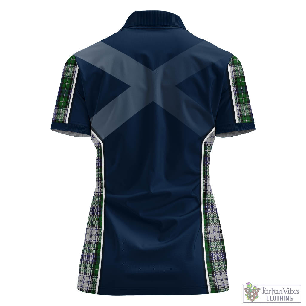 Forbes Dress Tartan Women's Polo Shirt with Family Crest and Lion Rampant Vibes Sport Style - Tartan Vibes Clothing