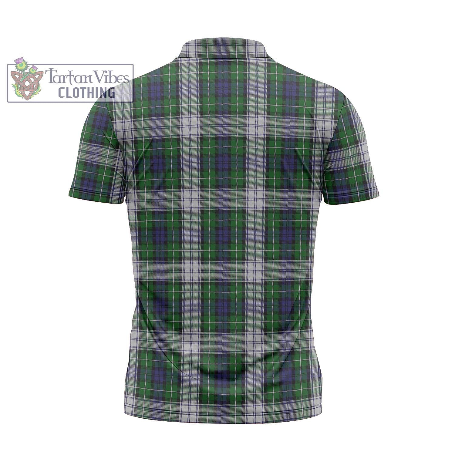 Tartan Vibes Clothing Forbes Dress Tartan Zipper Polo Shirt with Family Crest