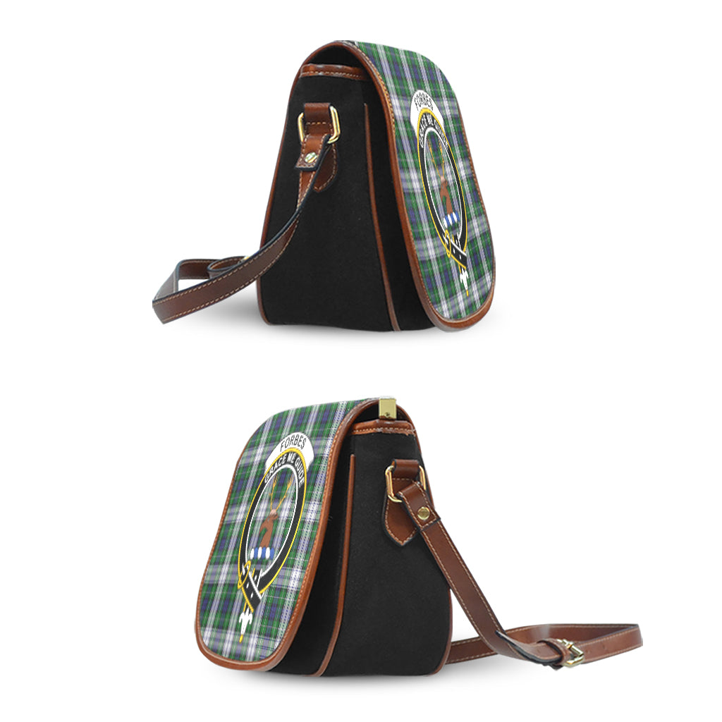 Forbes Dress Tartan Saddle Bag with Family Crest - Tartan Vibes Clothing