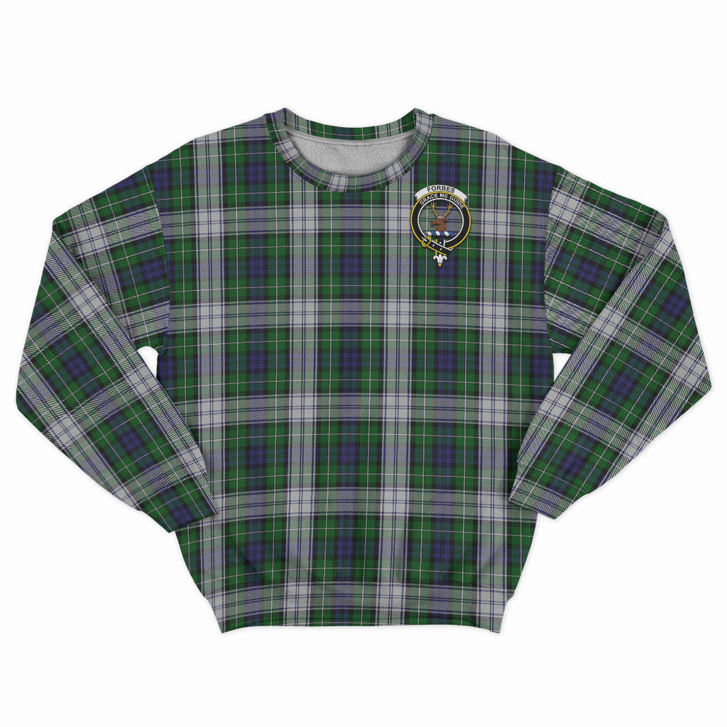 Forbes Dress Tartan Sweatshirt with Family Crest - Tartan Vibes Clothing