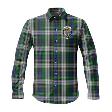 Forbes Dress Tartan Long Sleeve Button Up Shirt with Family Crest