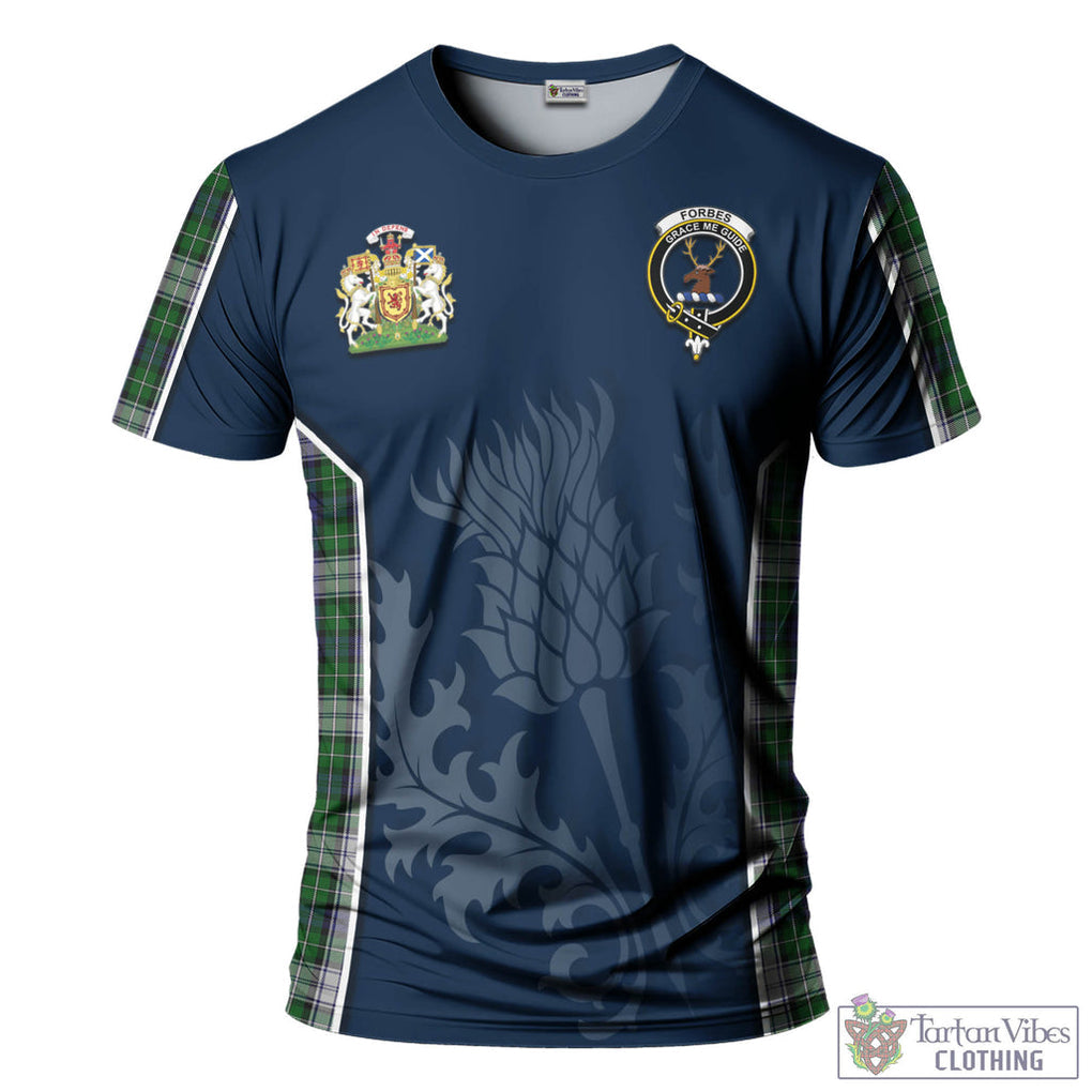 Tartan Vibes Clothing Forbes Dress Tartan T-Shirt with Family Crest and Scottish Thistle Vibes Sport Style