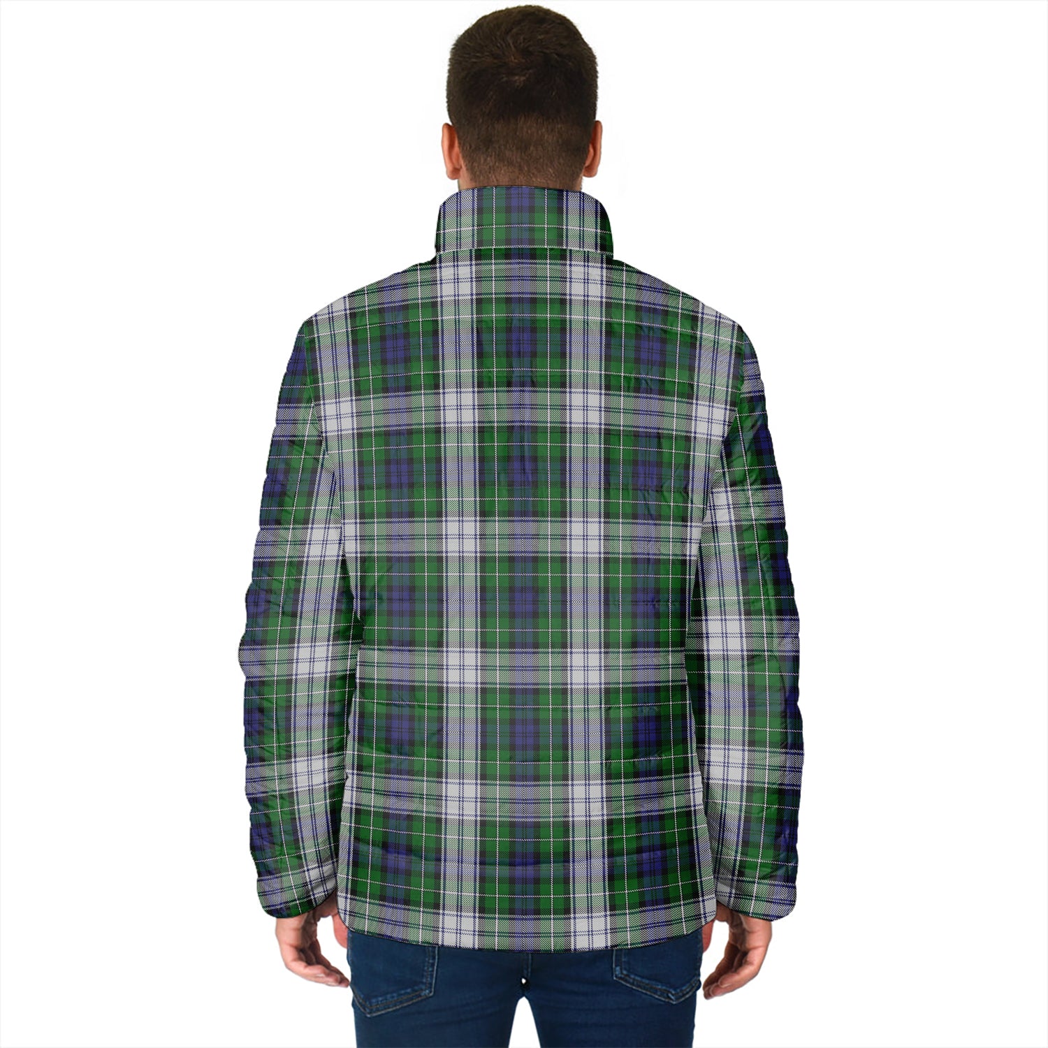 Forbes Dress Tartan Padded Jacket with Family Crest - Tartan Vibes Clothing