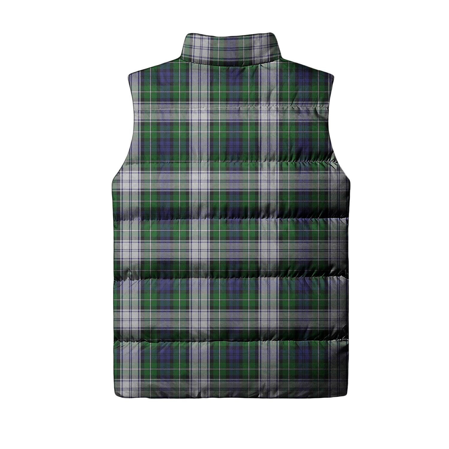 Forbes Dress Tartan Sleeveless Puffer Jacket with Family Crest - Tartanvibesclothing