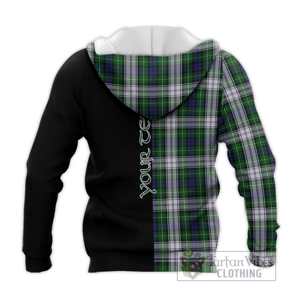 Forbes Dress Tartan Knitted Hoodie with Family Crest and Half Of Me Style - Tartanvibesclothing Shop