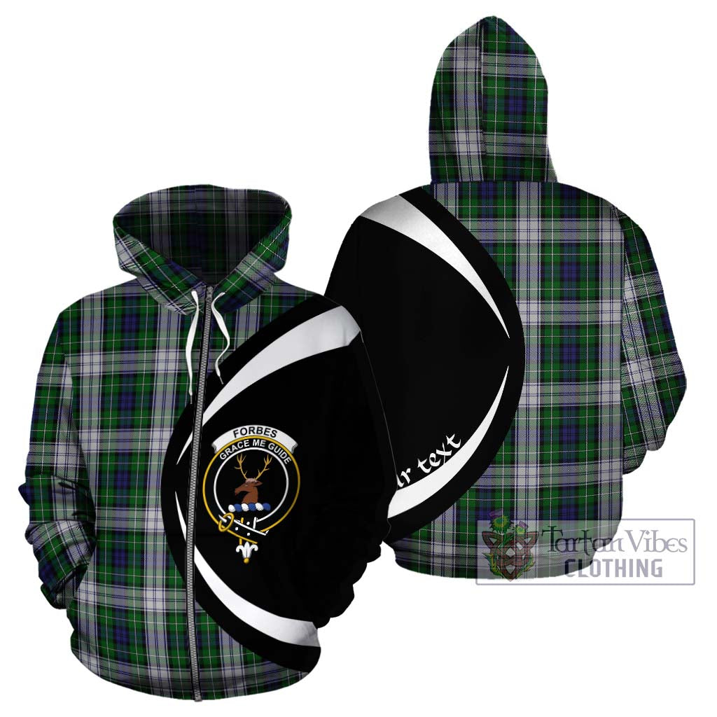 Tartan Vibes Clothing Forbes Dress Tartan Hoodie with Family Crest Circle Style